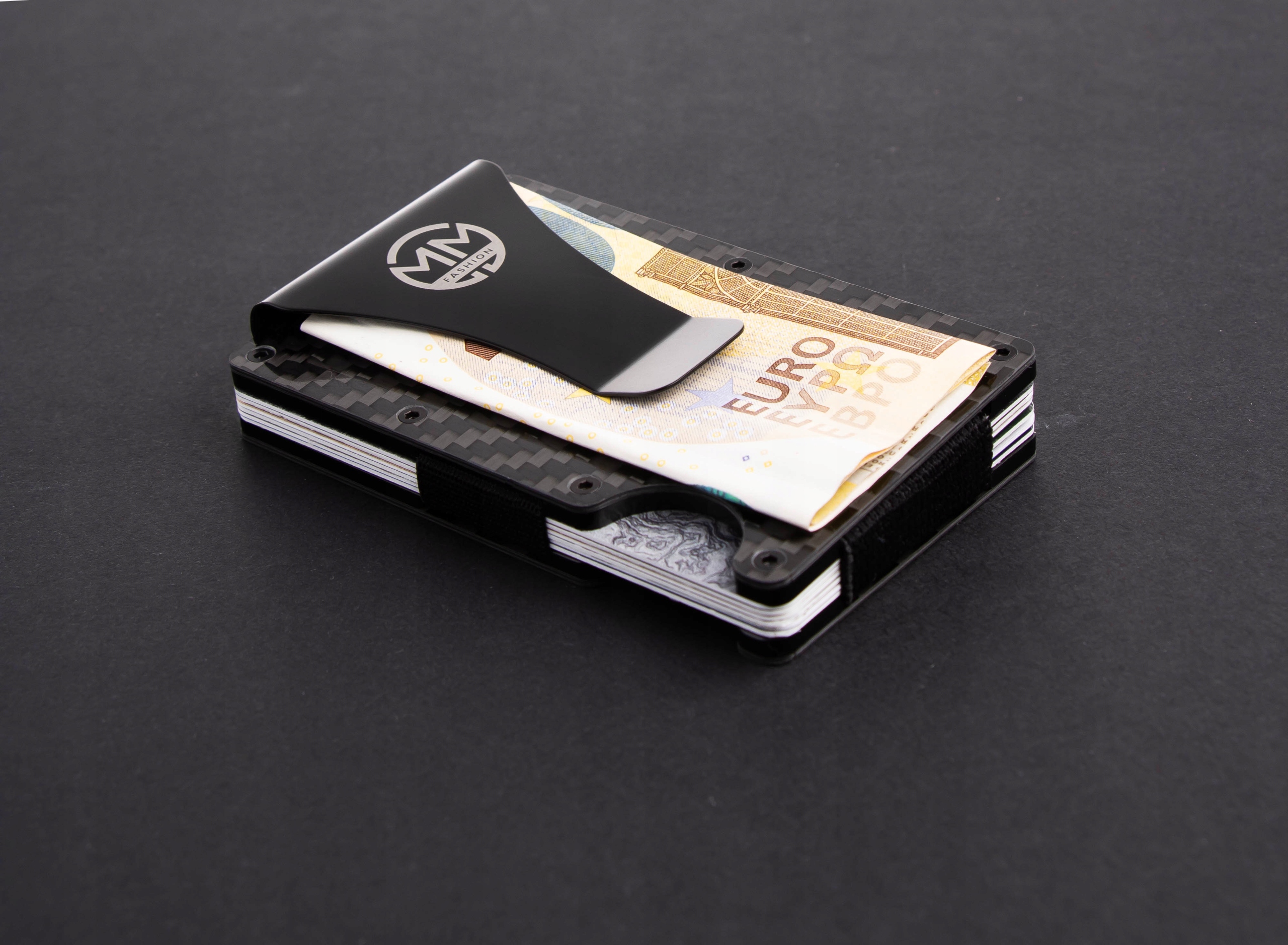 PORTFEL ALUMINIOWY ETUI NA KARTY CARBON RFID MAŁY PRAKTYCZNY PREZENT Model 21