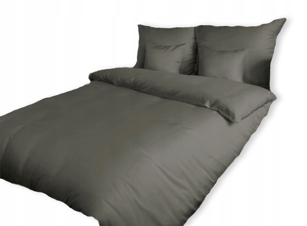 

Pościel Premium 220x200 + 2x70x80 jednolita Szara