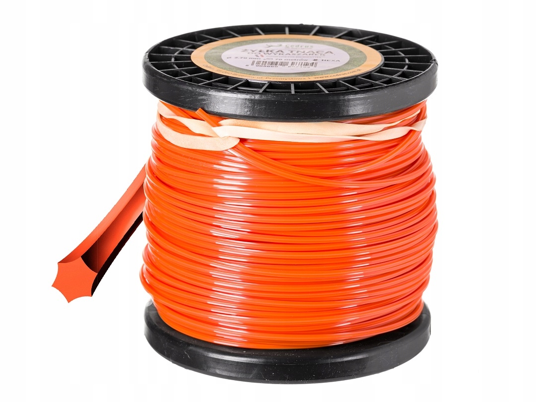 

Żyłka tnąca kosy podkaszarki 2,7mm x 70m gwiazdka