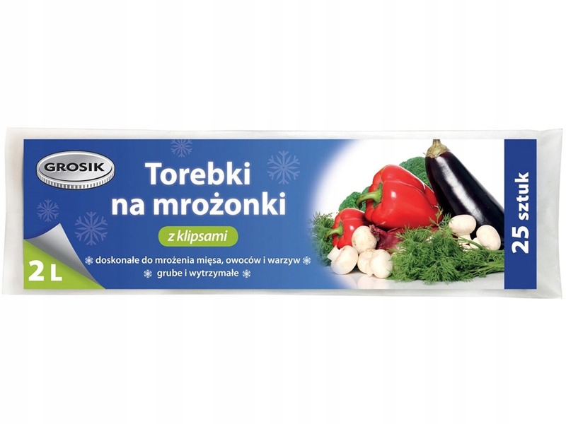 

Torebki na mrożonki Grosik 2L (25 sztuk)