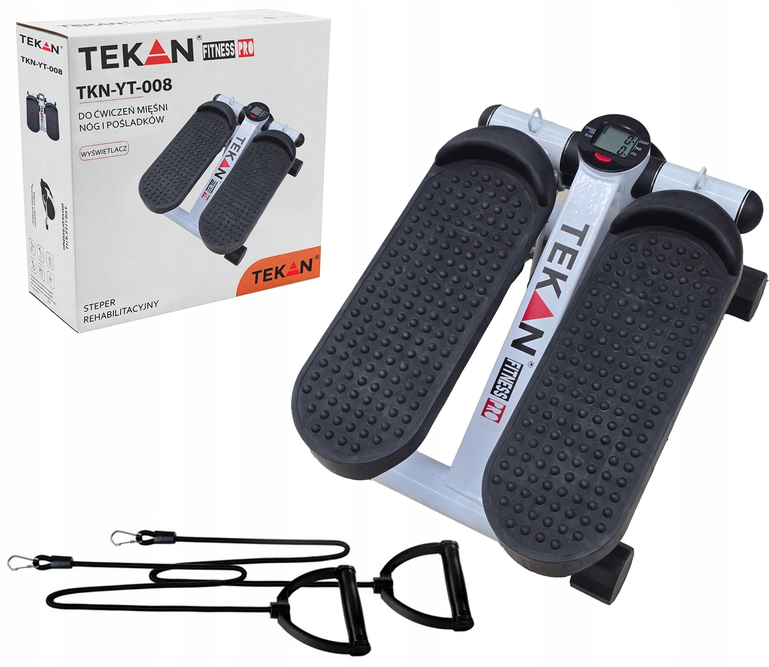 Stepper Pro Cvičení Nohou Hýždí Step Jednoduchý 2v1 S Počítadlem S Lanky