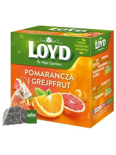 8 x Čaj Loyd Pomeranč a grapefruit 20 sáčků