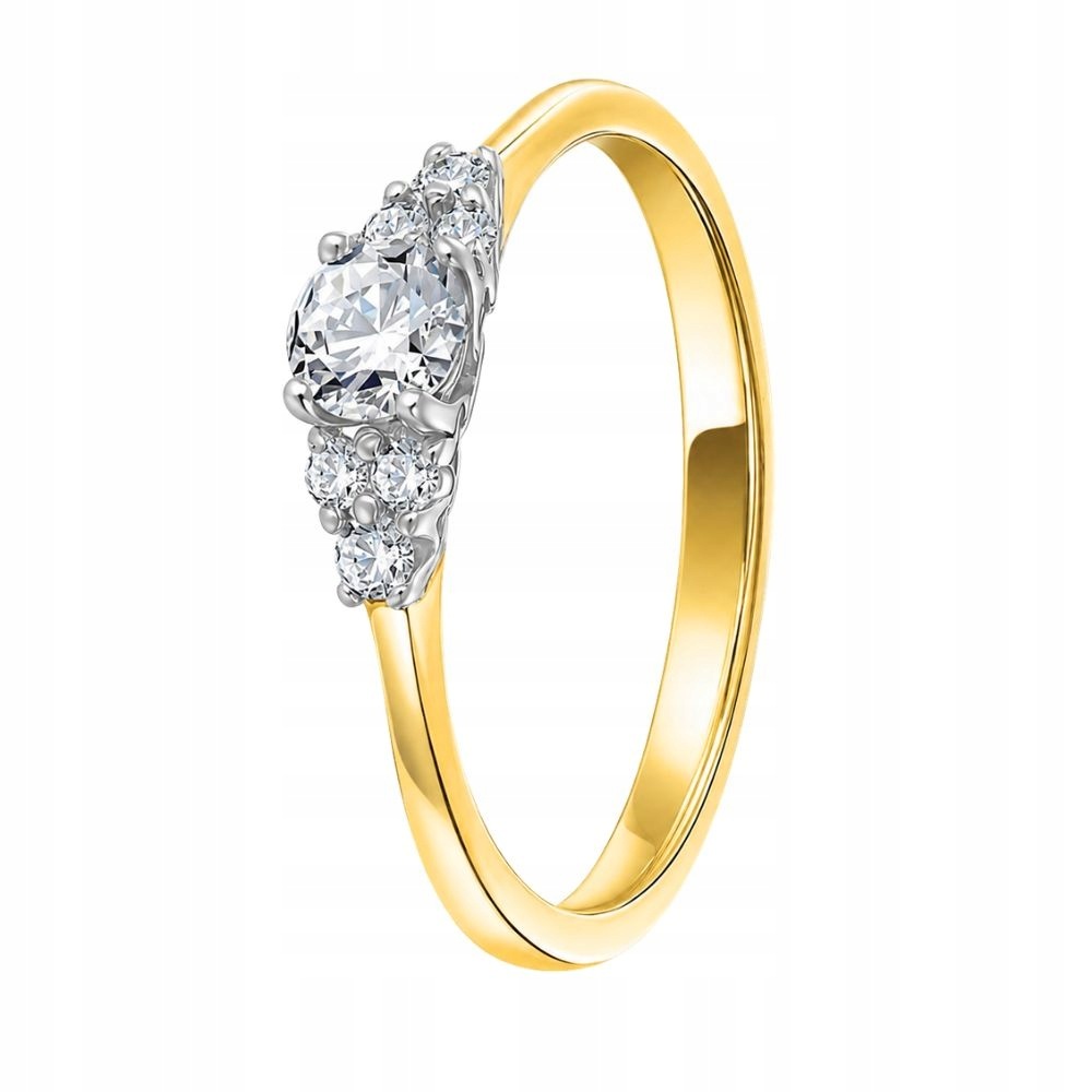Zlatý Prstýnek 14k 585 Zirkon