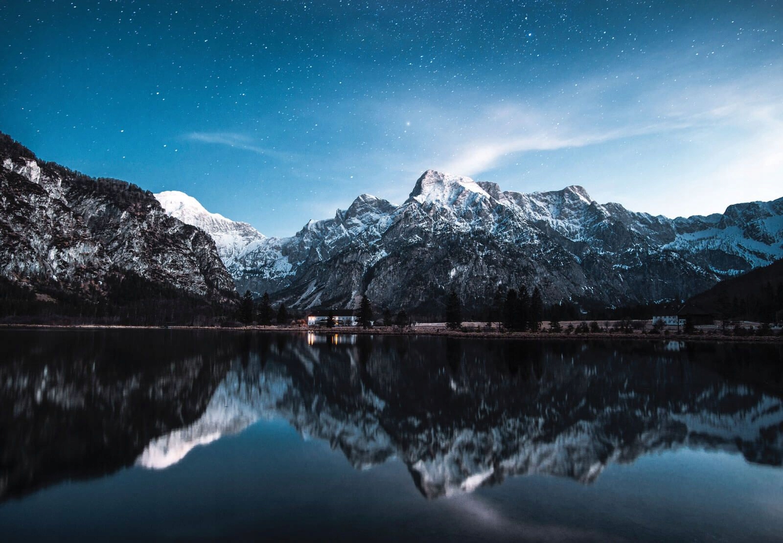 

Nocne Jezioro fototapeta na ścianę 366x254 cm