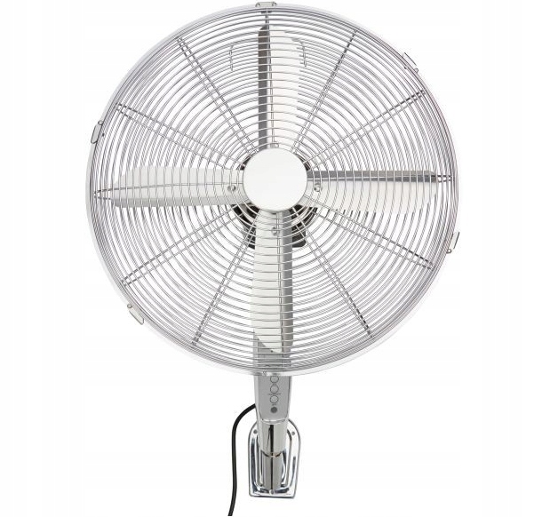 WENTYLATOR ŚCIENNY WISZĄCY POKOJOWY PRZEMYSŁOWY 40 Kolor dominujący srebrny/szary