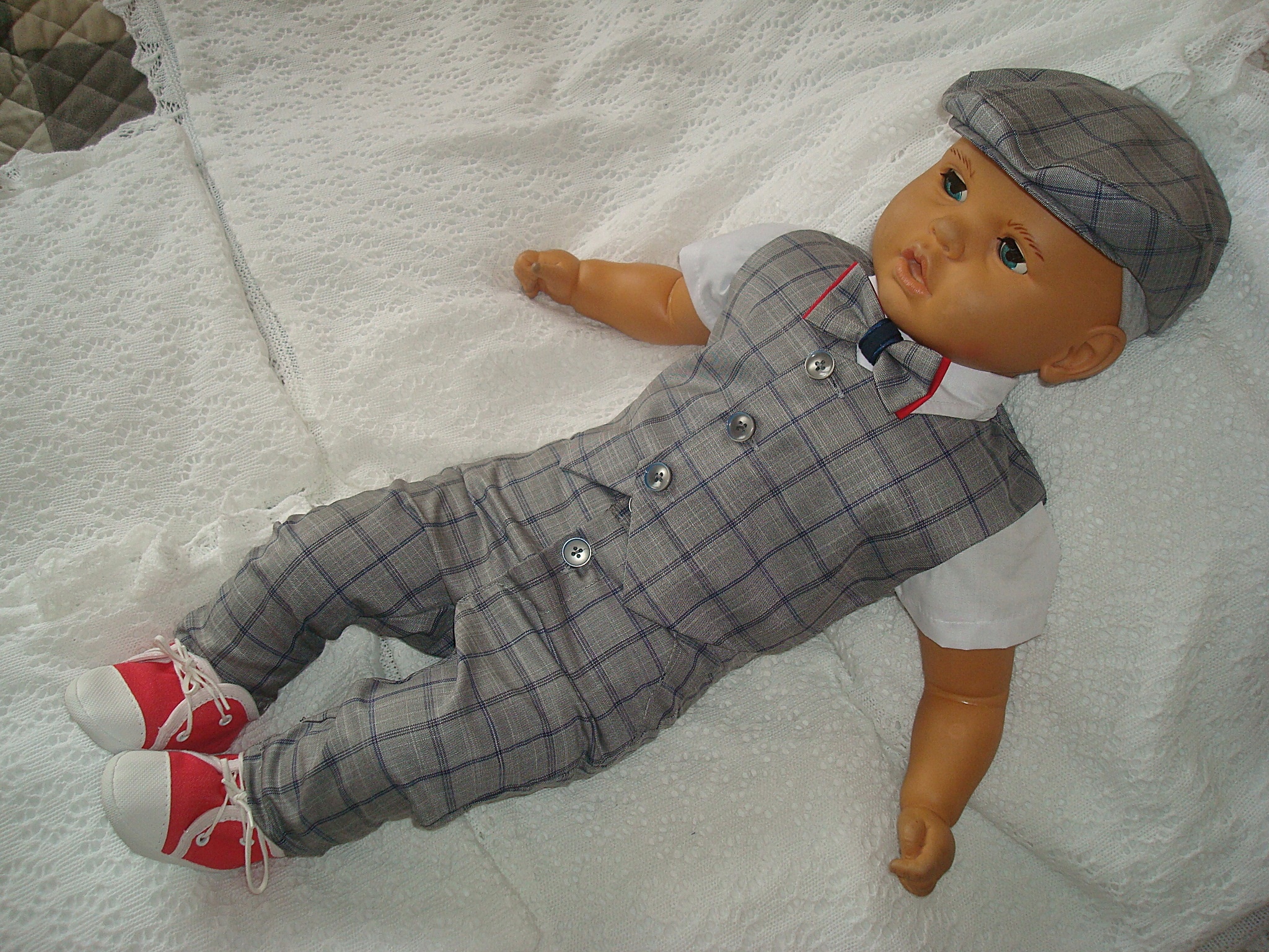 KOMPLET KAMIZELKA UBRANKO /CHRZTU /WESELE/ 74 Marka bez marki