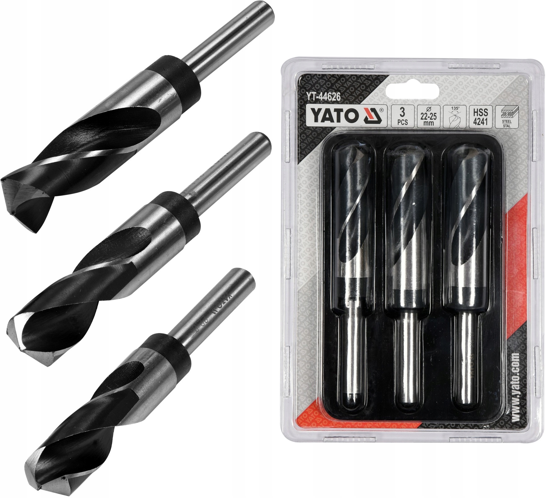

Yato Zestaw Wierteł Do Metalu Hss 3szt 22-25MM