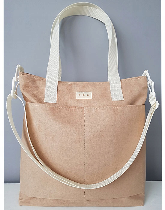 TOREBKA DAMSKA ZAMSZOWA Z KIESZENIĄ KOLORY Cechy dodatkowe kieszonka na telefon