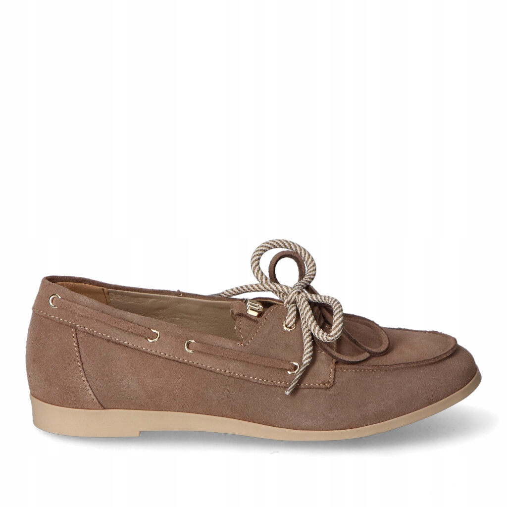 Mokasíny Gamis 8101/T1 Béžový semiš 38