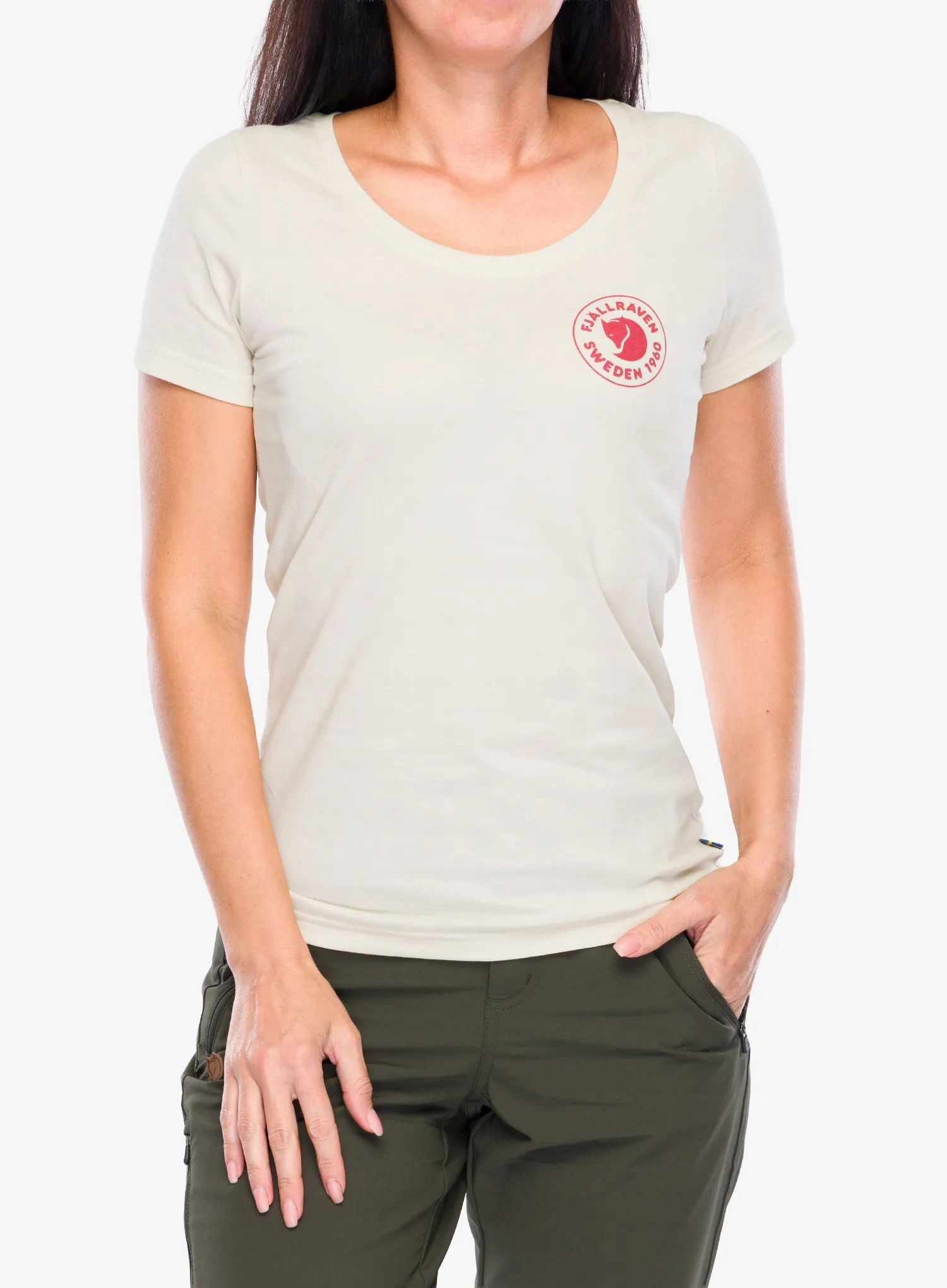 Koszulka damska Fjallraven 1960 Logo T-shirt chalk white Xs