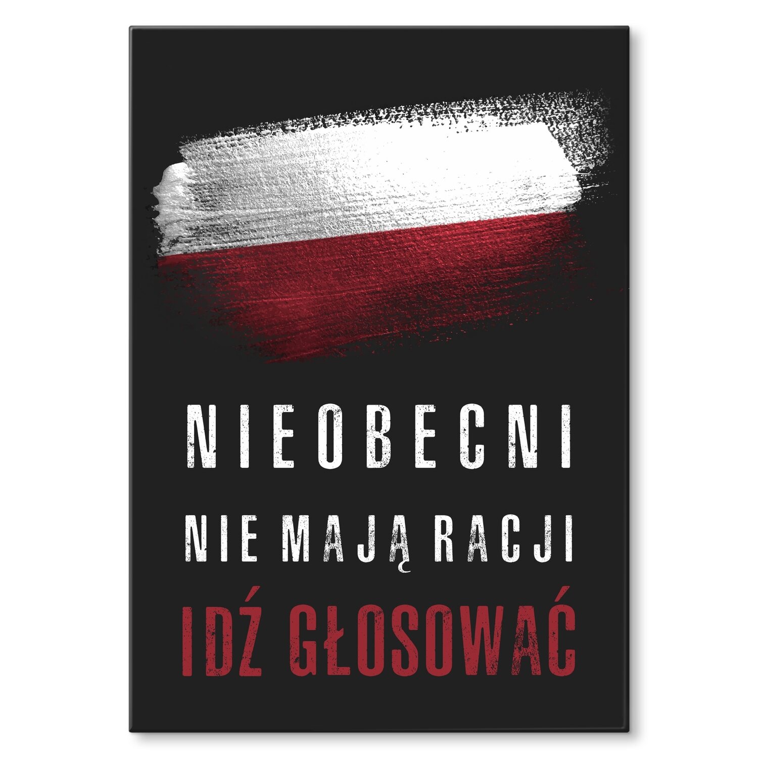 Kovový plakát Nepřítomní nemají pravdu Dárek 30 x 42 cm
