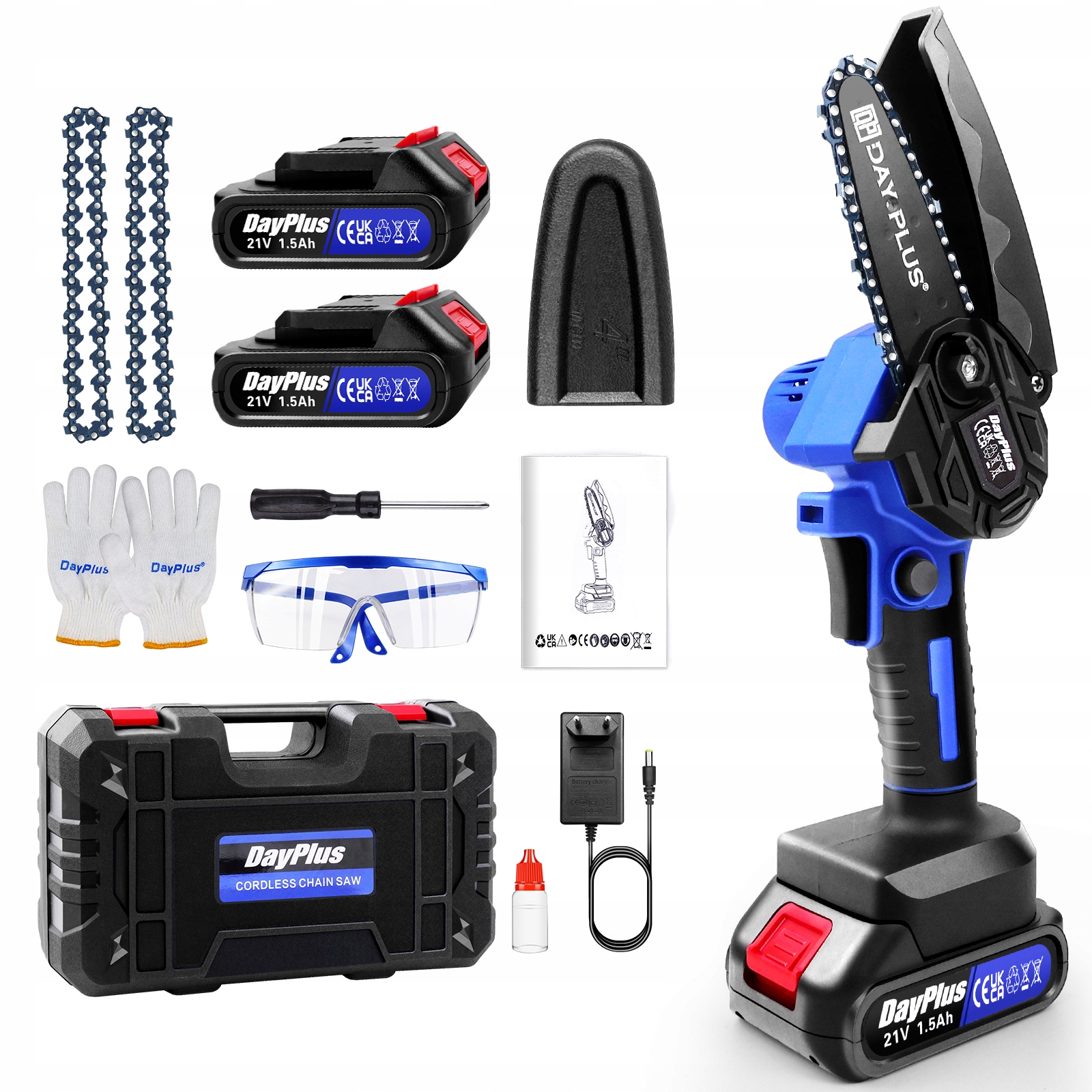 PIŁA ŁAŃCUCHOWA AKUMULATOROWA PILARKA 2x AKU 4cale