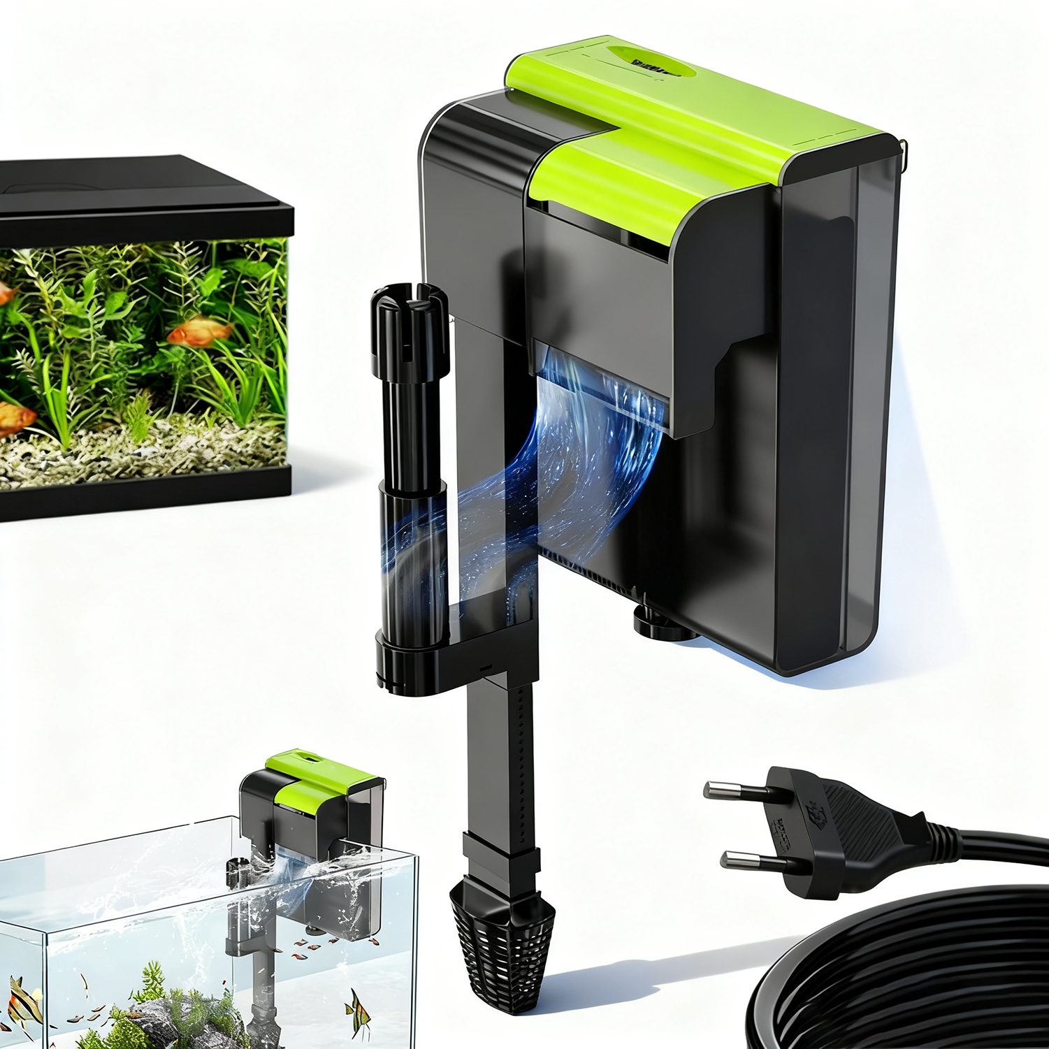 Levně 4V1 Vnější Filtr Pro Akvárium, Iltrace Sterilizace Kyslíkování