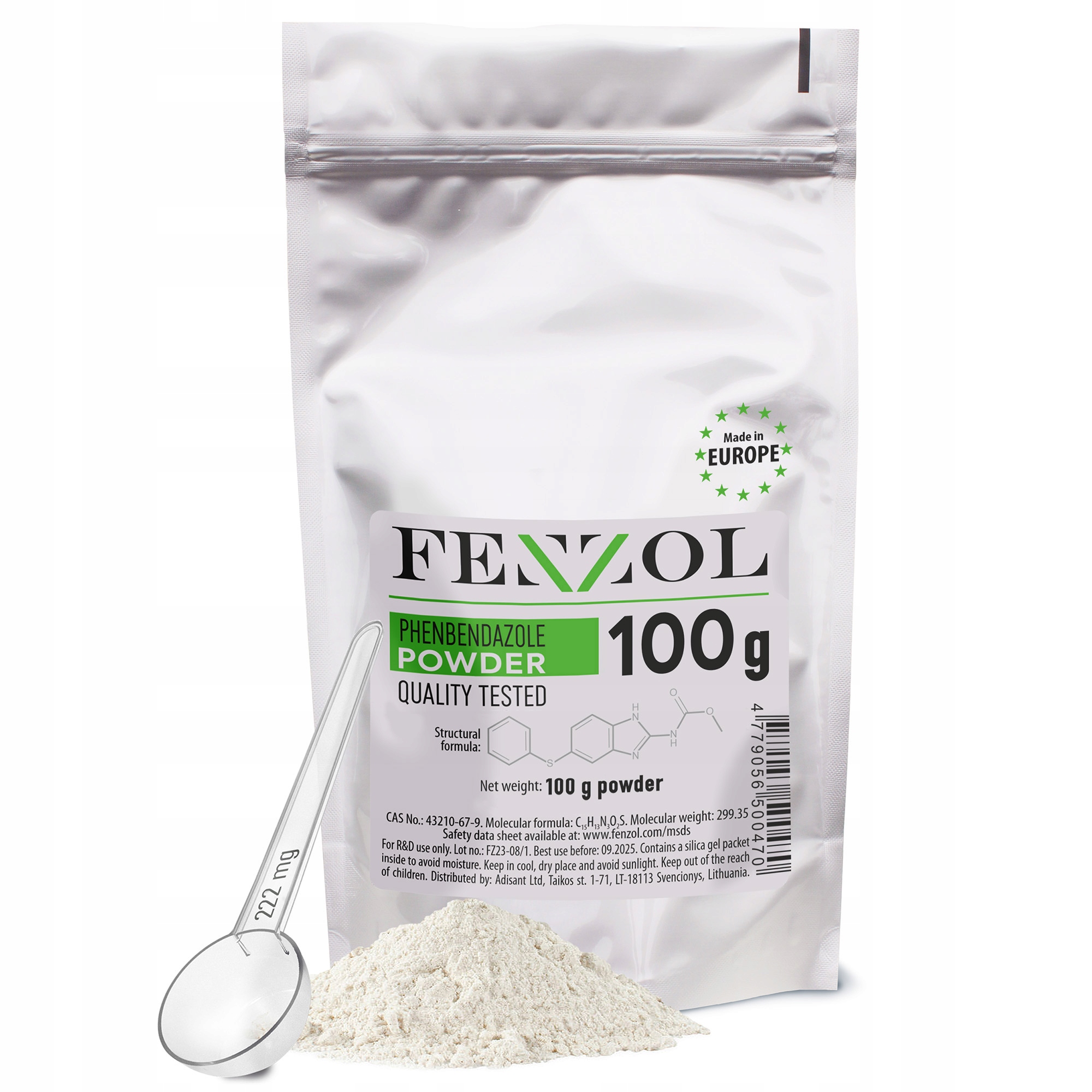 FENZOL Fenbendazol 100 g, Czystość >99%