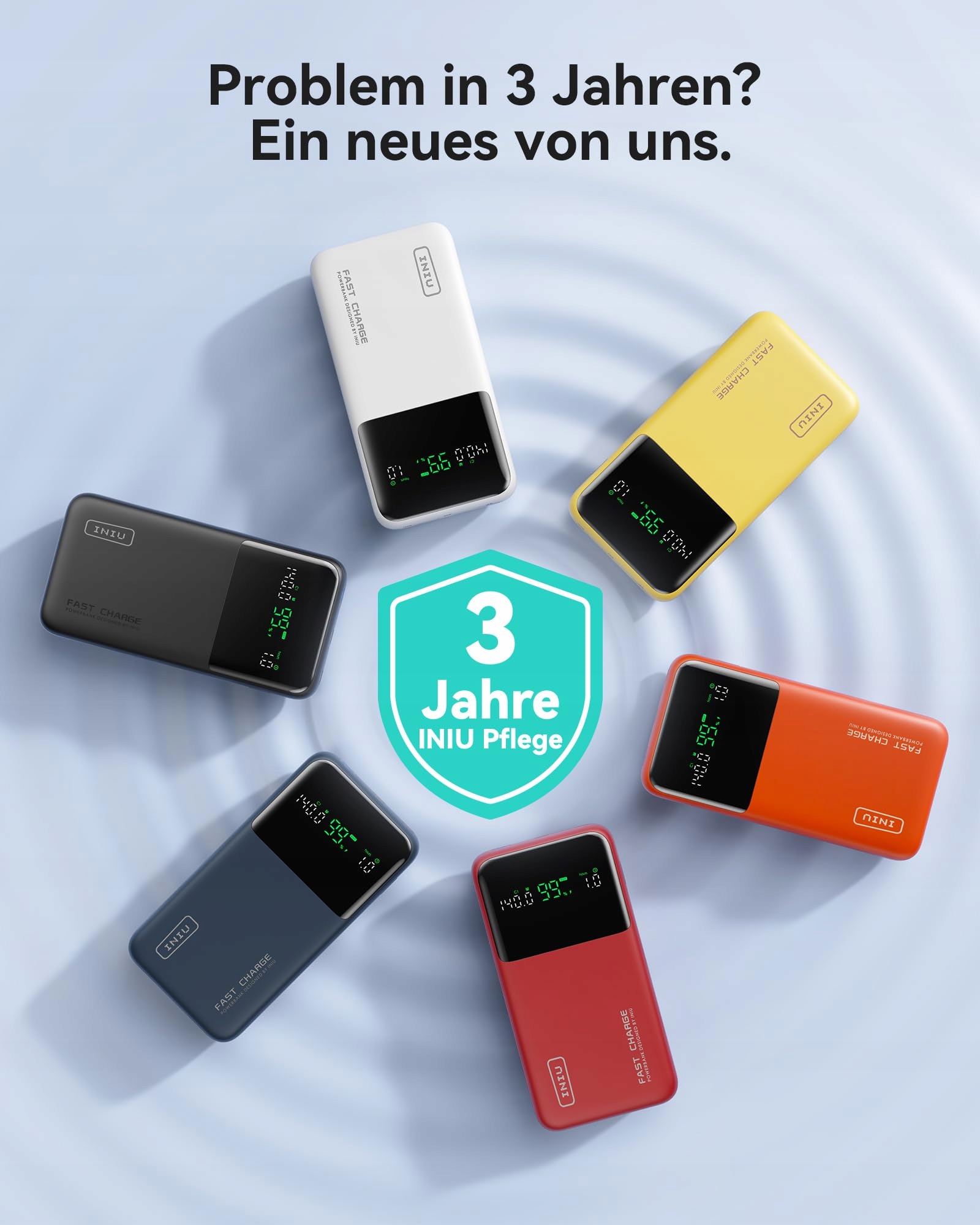 INIU Power Bank 25000mAh 140W Szybki i Lekki Dla Telefonów i Laptopów — miniatura 8