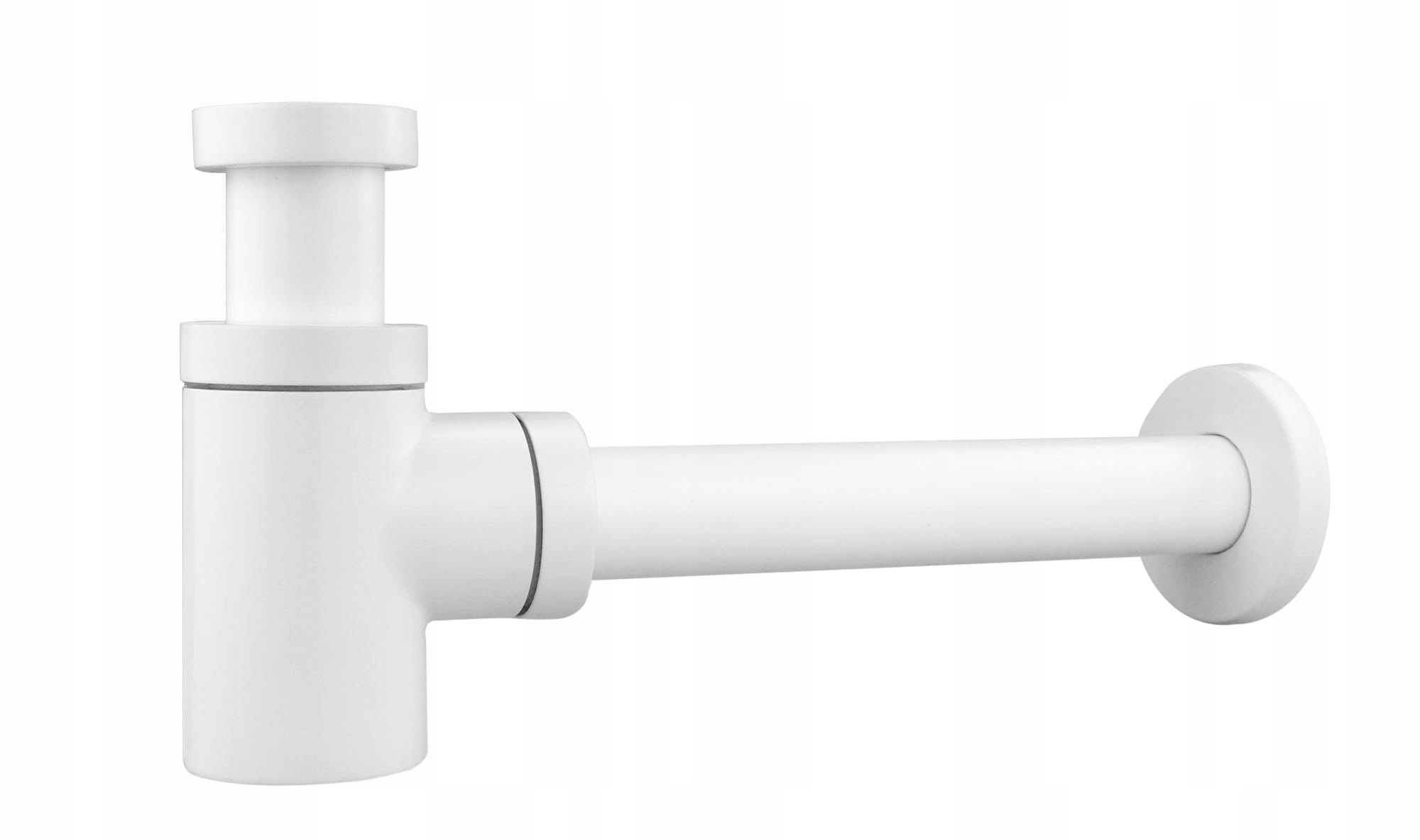 Umývadlový Sifón Fľaškový Biely Kovový Ozdobný Jano