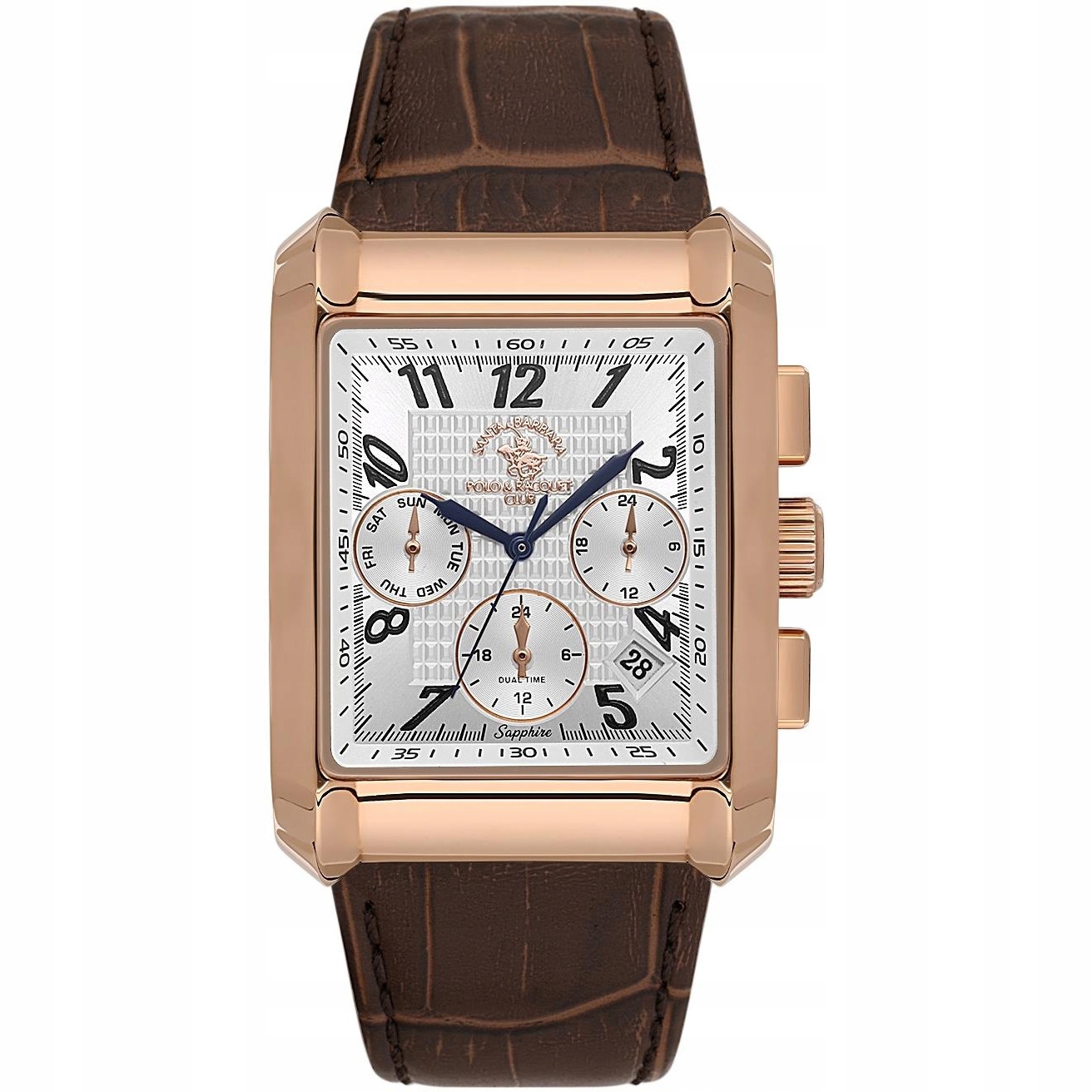 Pánské Hodinky Santa Barbara Rocket Polo Club SB.1.10550-4, hnědý řemínek