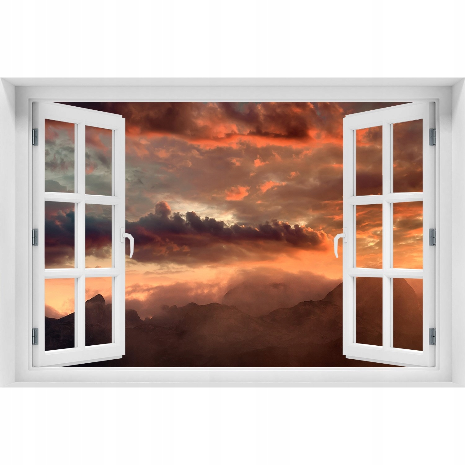 

Naklejka Fototapeta na ścianę Zachód słońca góry