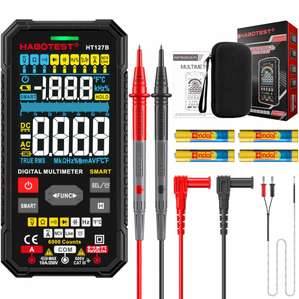 HABOTEST цифровой мультиметр универсальный HT127B