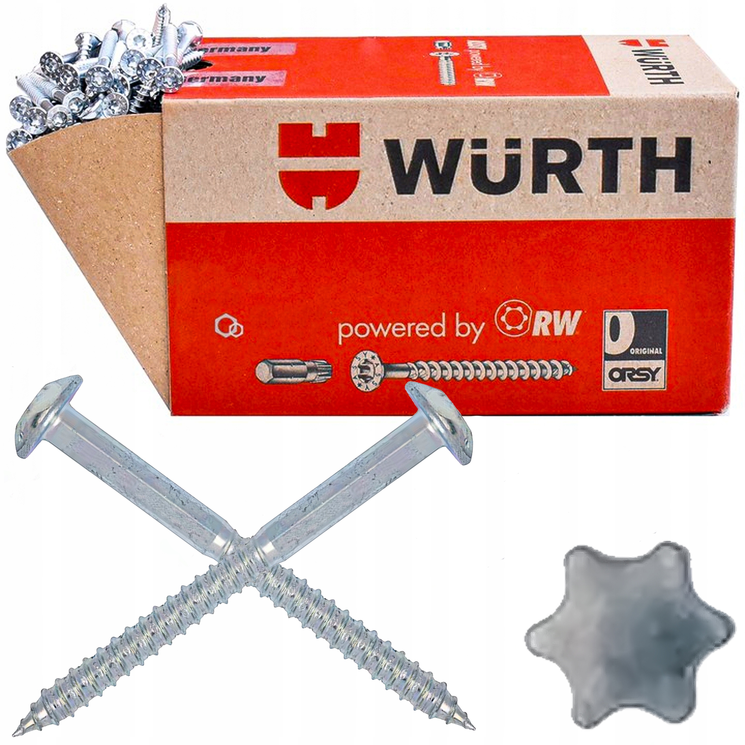 Šrouby Bezpečnostní šroub pro Kotvících Kolíků Kotvy 7x85 25 Ks Wurth