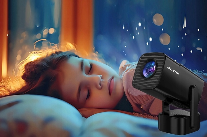 PROJEKTOR RZUTNIK PRZENOŚNY SMART TV 4K ANDROID 13 WIFI BT HDMI + ETUI Wysokość produktu 23.8 cm