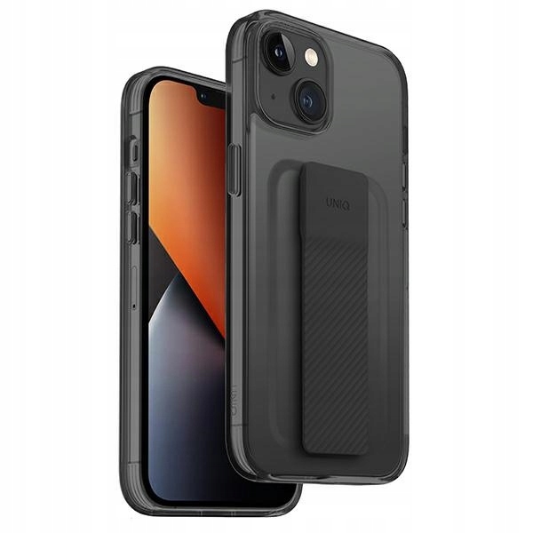 Pouzdro Uniq Heldro Mount pro Apple iPhone 14 černé/kouřové