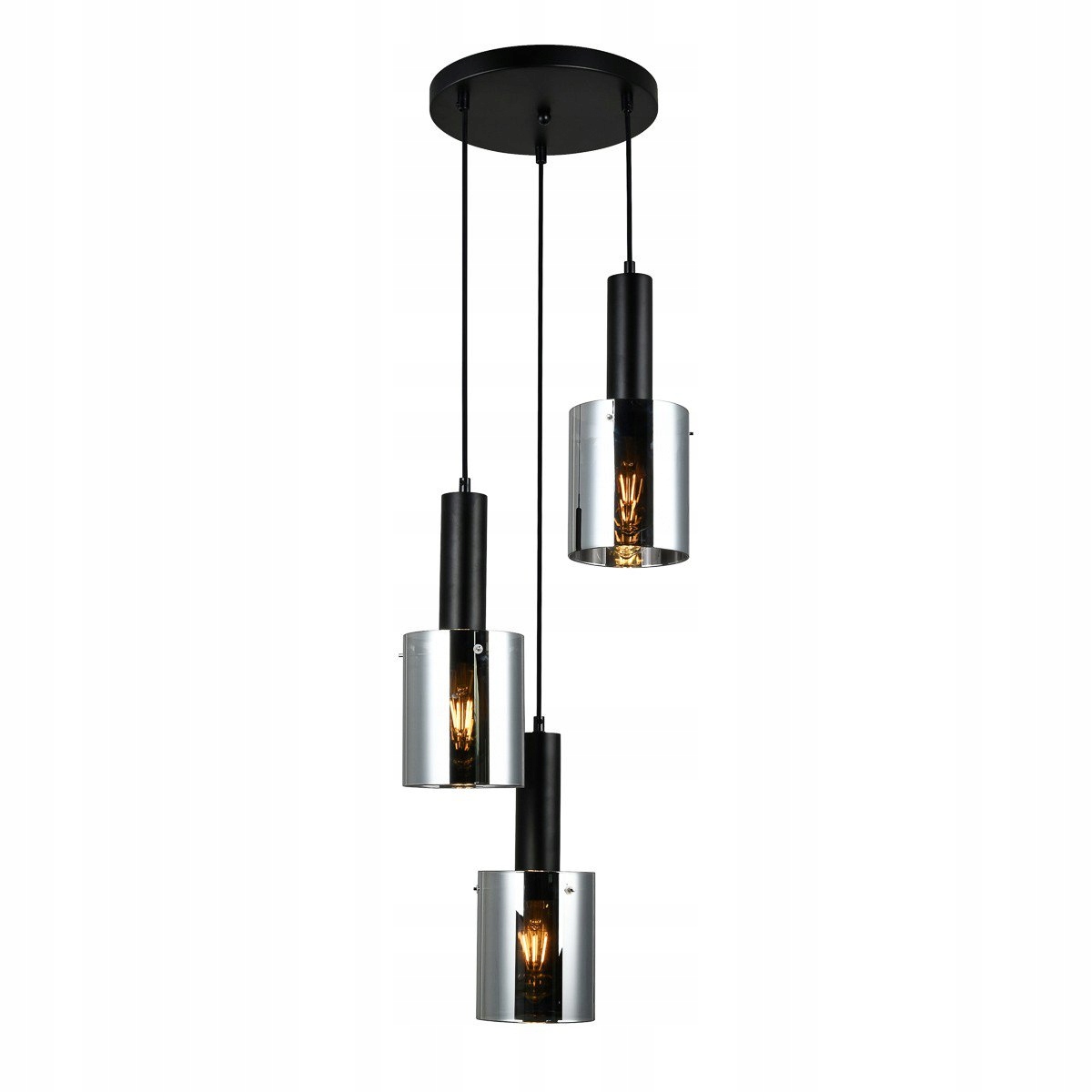 

Lampa wisząca Sardo PND-5581-3A-BK+SG Italux