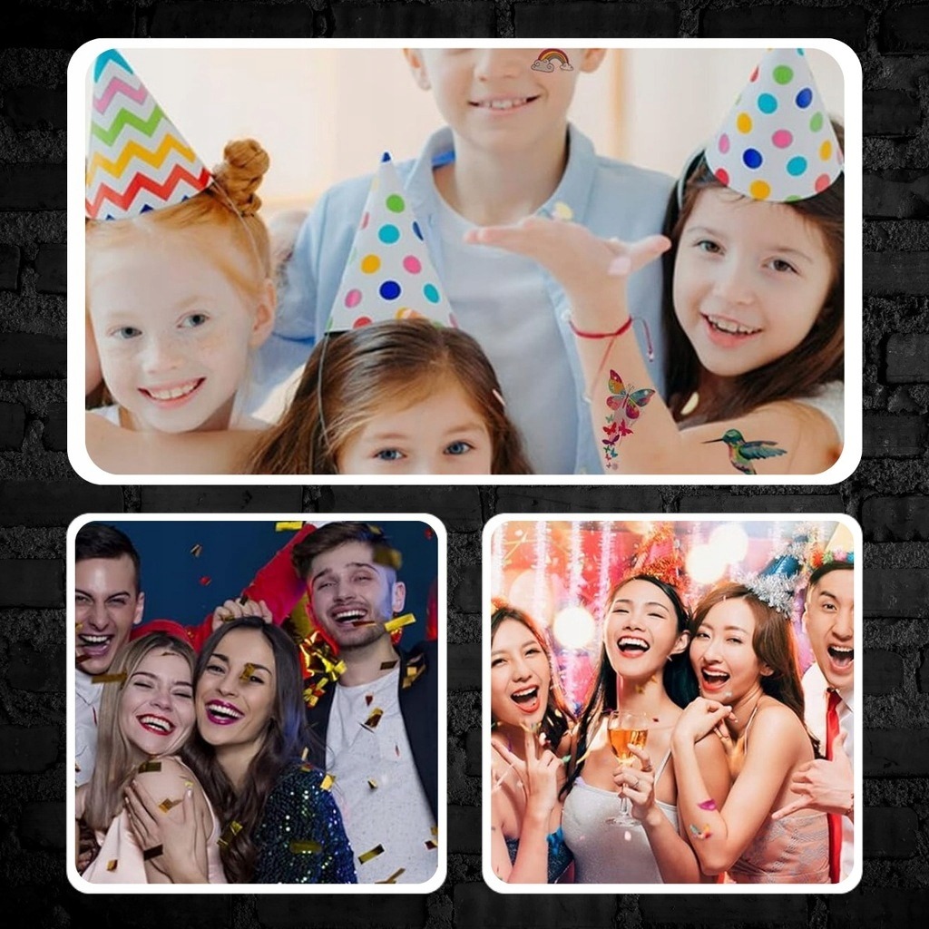 VEĽKÝ SET NA VÝROBU TRBLIETAVÝCH TETOVANÍ DIY PRE DETI, ŠABLÓNY + LEPIDLO Pohlavie chlapci dievčatá