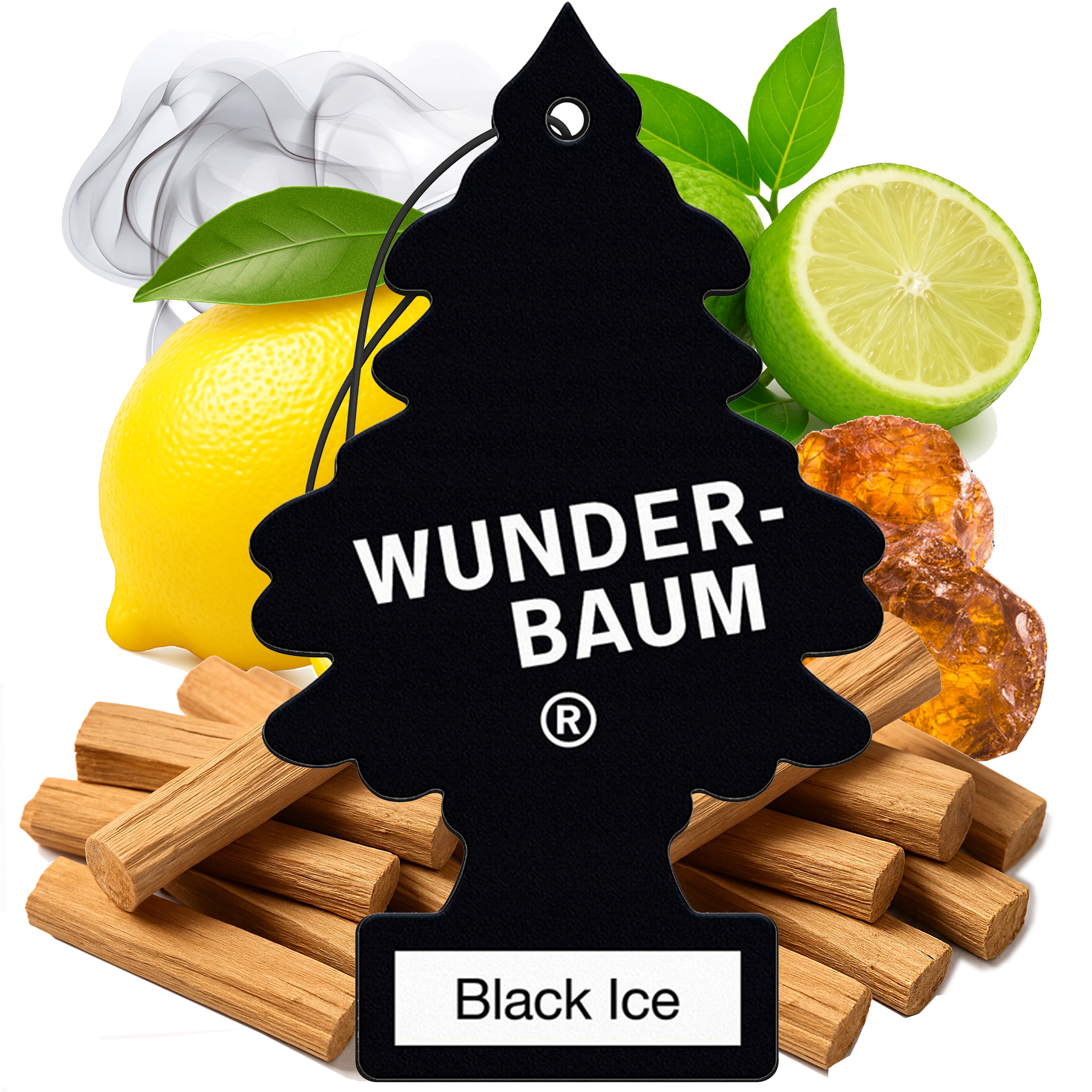 Zawieszka Wunder Baum Zapachowa Męski Zapach Black Ice do Samochodu Auta