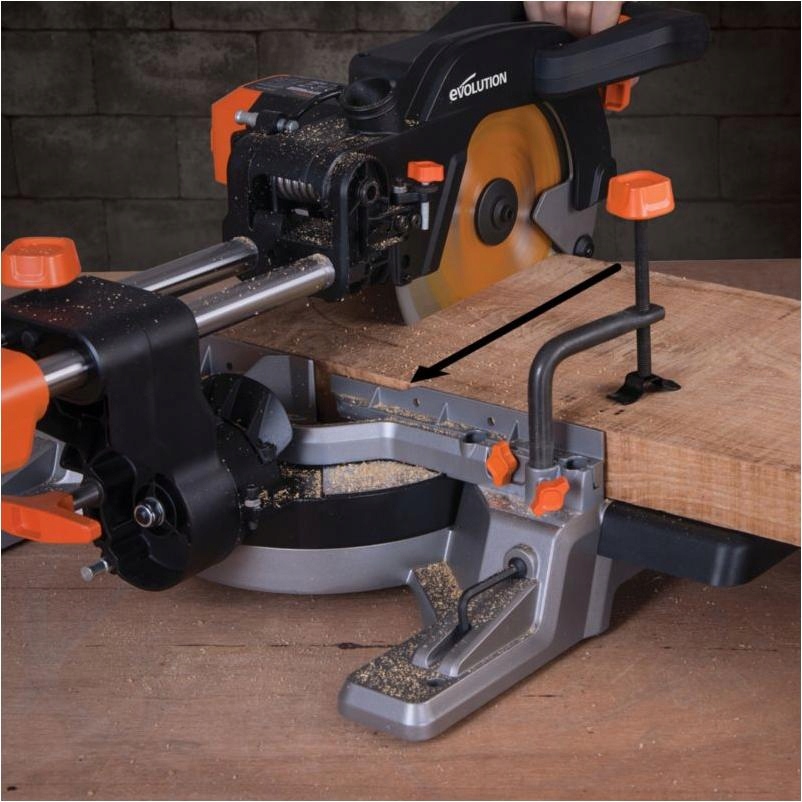 PIŁA PILARKA UKOSOWA UKOŚNICA Z POSUWEM Evolution | 2000 W | 255 mm EAN (GTIN) 0849713073754