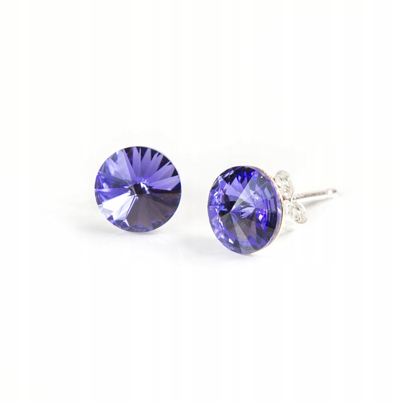 

Srebrne Kolczyki 925 z kr. Swarovski Rivoli 6 Tanz