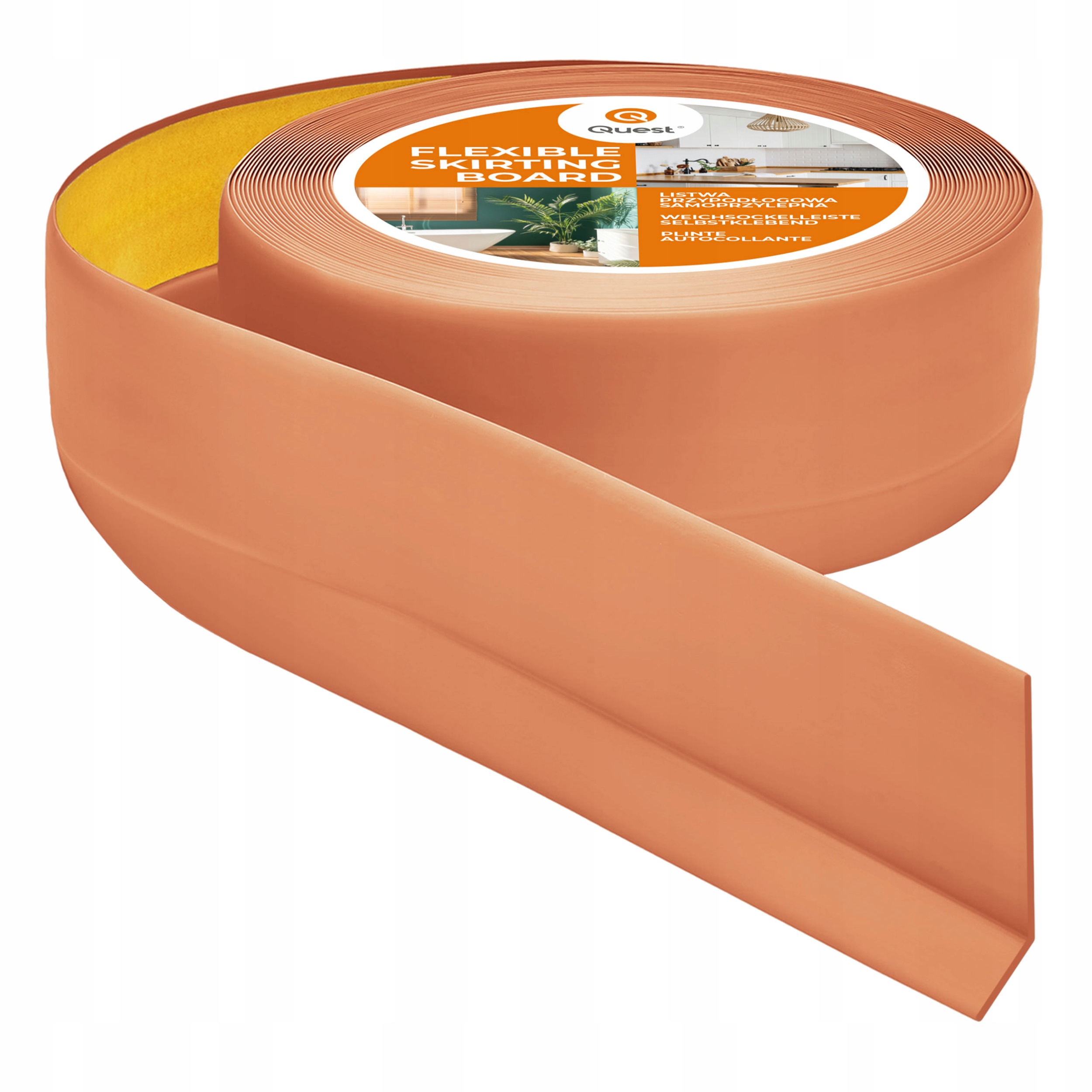 Samolepiaca soklová lišta Pvc 50x20 mm terakota 15 m I pružná