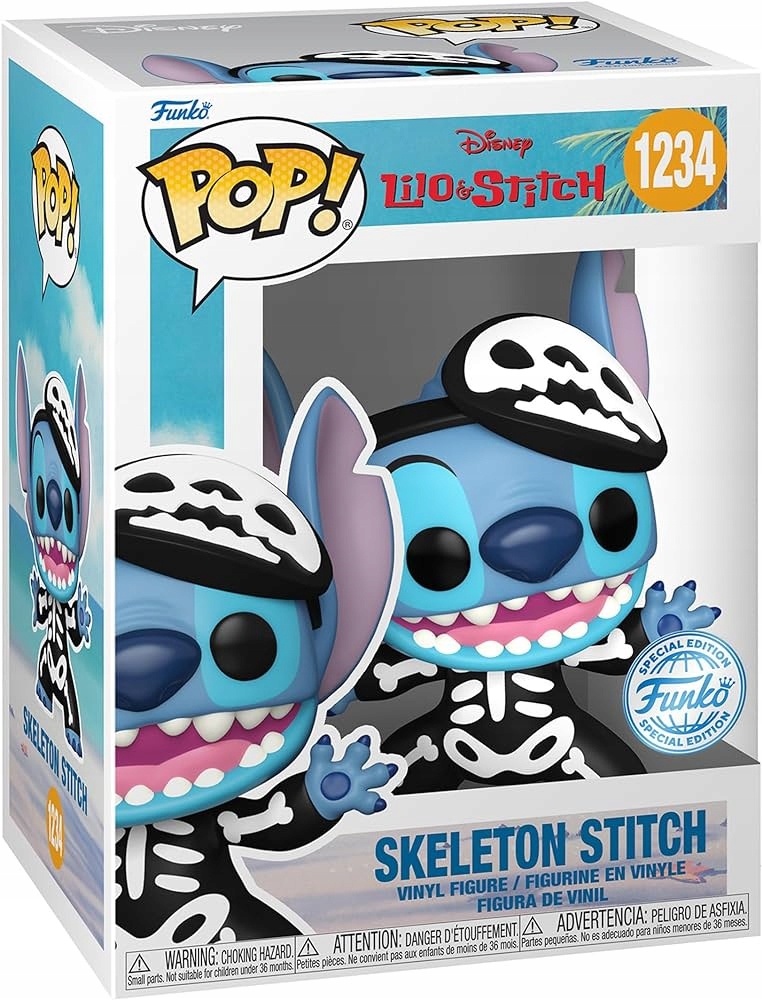 Funko Pop Lilo & Stitch 1234 Skeleton Stitch Special Edition Limitovaná Fi