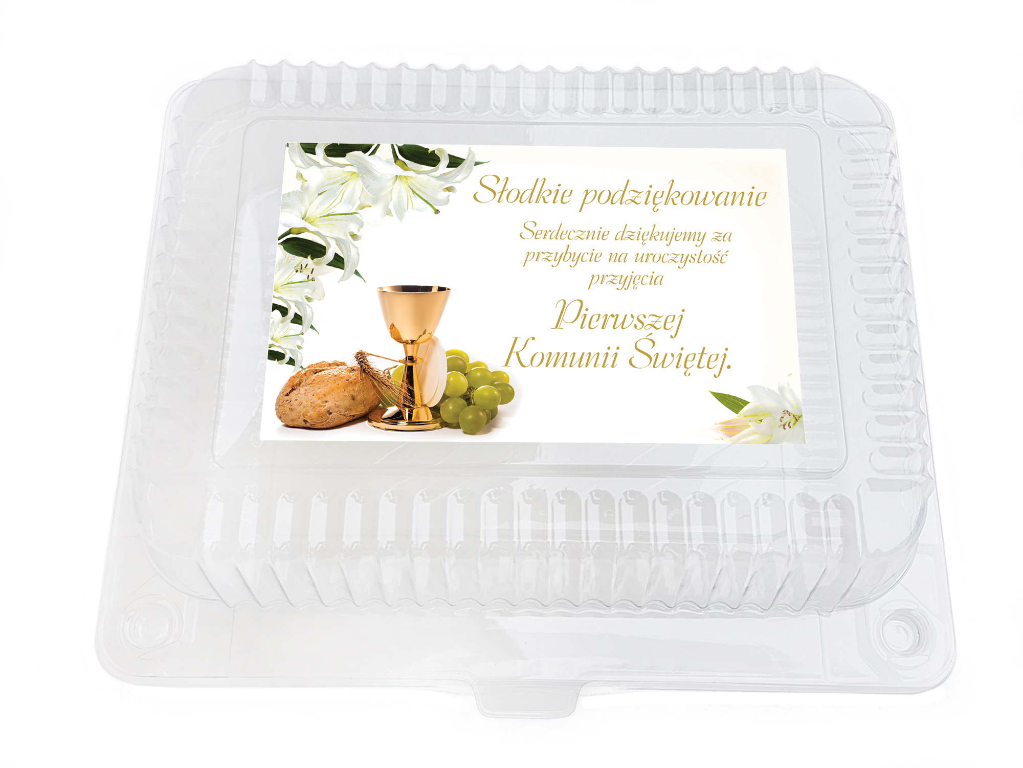 

Pudełko na ciasto pudełka komunijne Komunia 10 szt