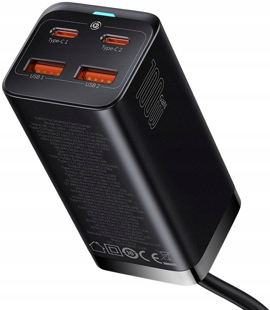 Nabíjačka Baseus GaN 3 Pro Desktop Fast Charger CCGP000101 100W 2x