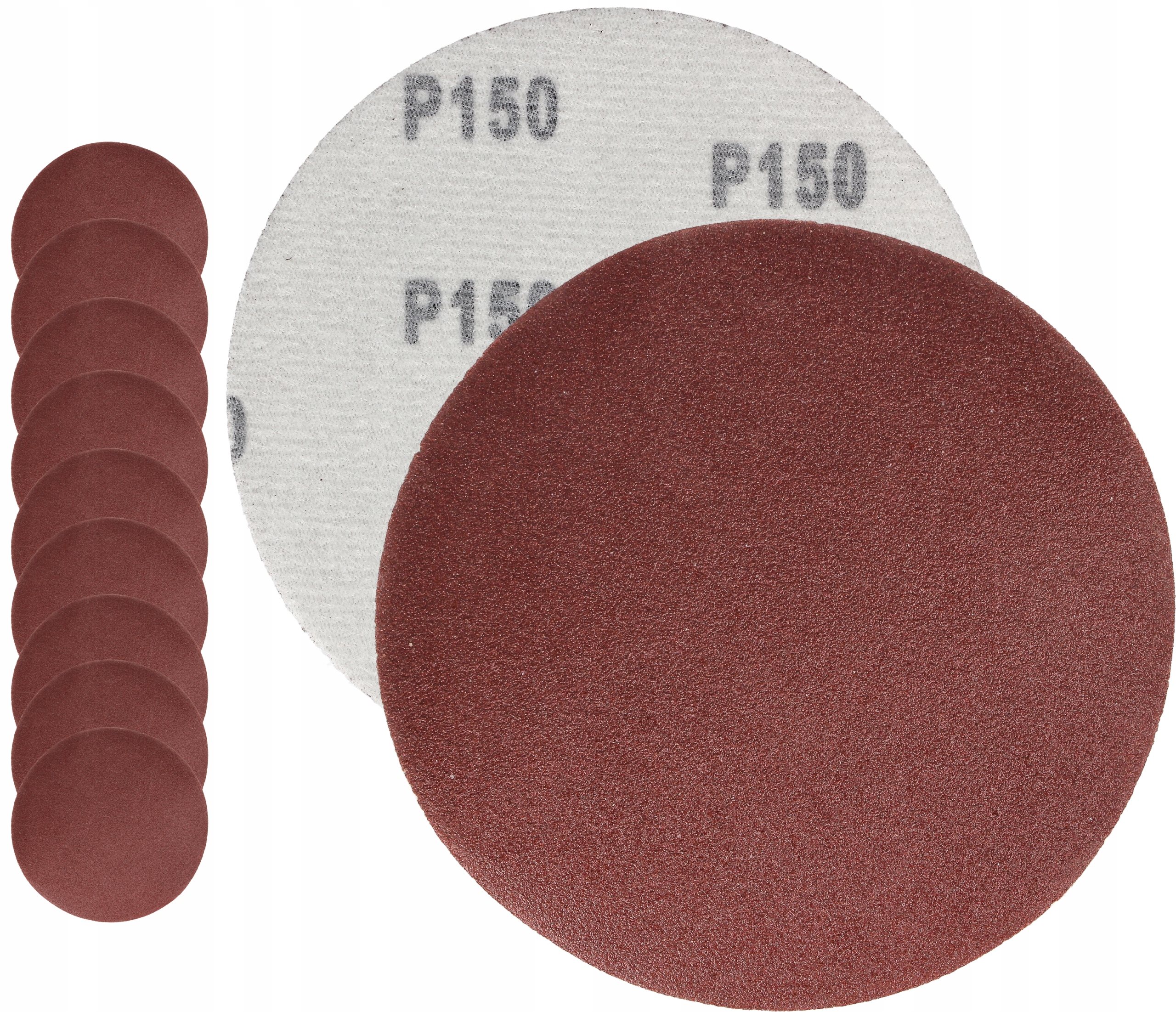 Papier Ścierny Do Szlifierki Krazek 125MM Na Rzep Samoprzylepny GR150 X10