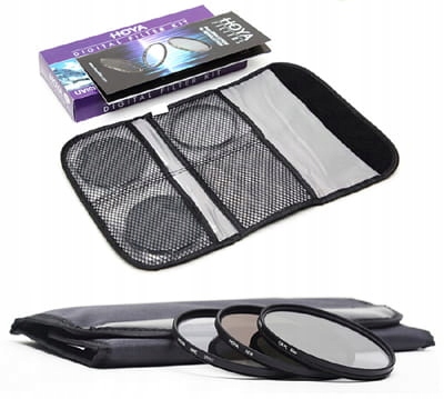Zestaw filtrów Hoya 82 mm: UV + CPL + NDx8 + Etui Kod producenta DFK82