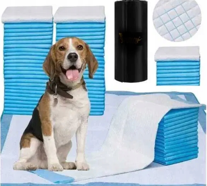 Hygienické absorpční podložky Na Jedno Použití podložky pro psa 60 x 90 cm 50 Ks sáčky