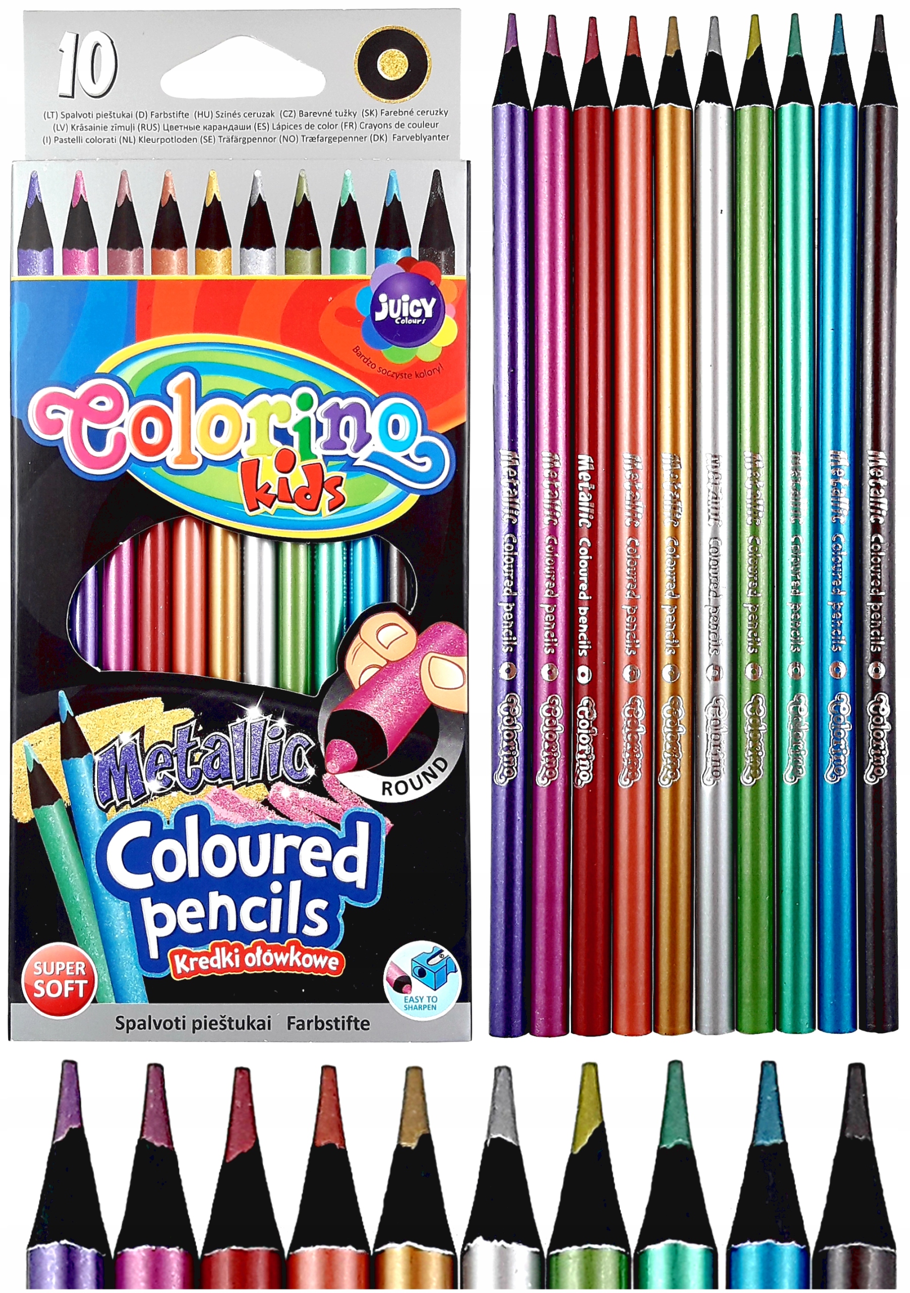 

Kredki Ołówkowe Metaliczne COLORINO-678