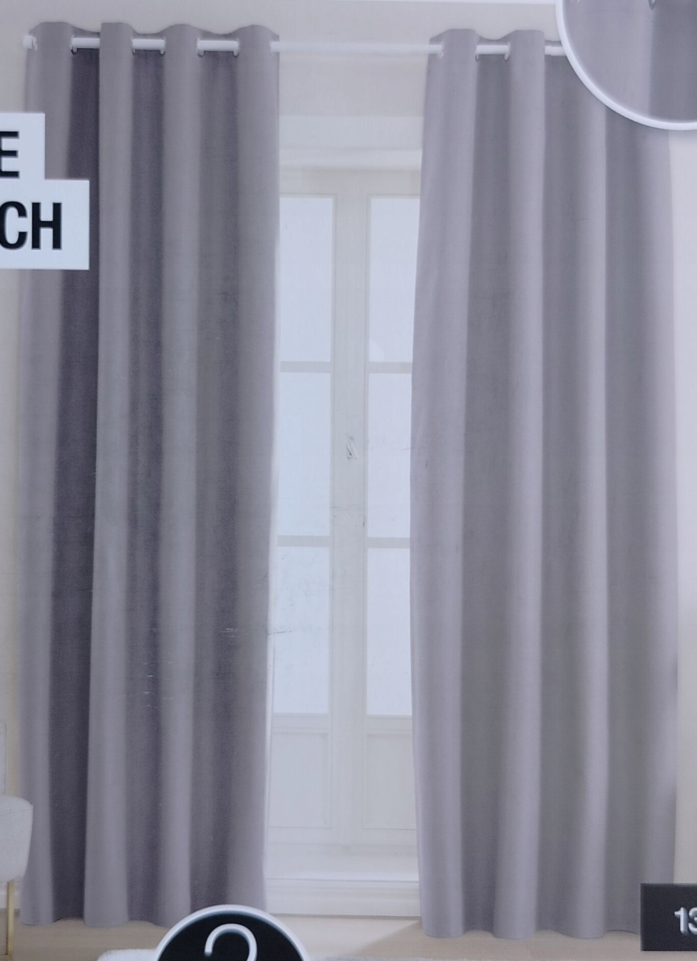 Záclony na kolečkách s průchodkami Smukee 135x250 zatemňovací šedé 597