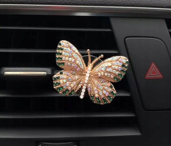 

Ozdoba Zapach Auta Diamentowy Motyl Zieleń