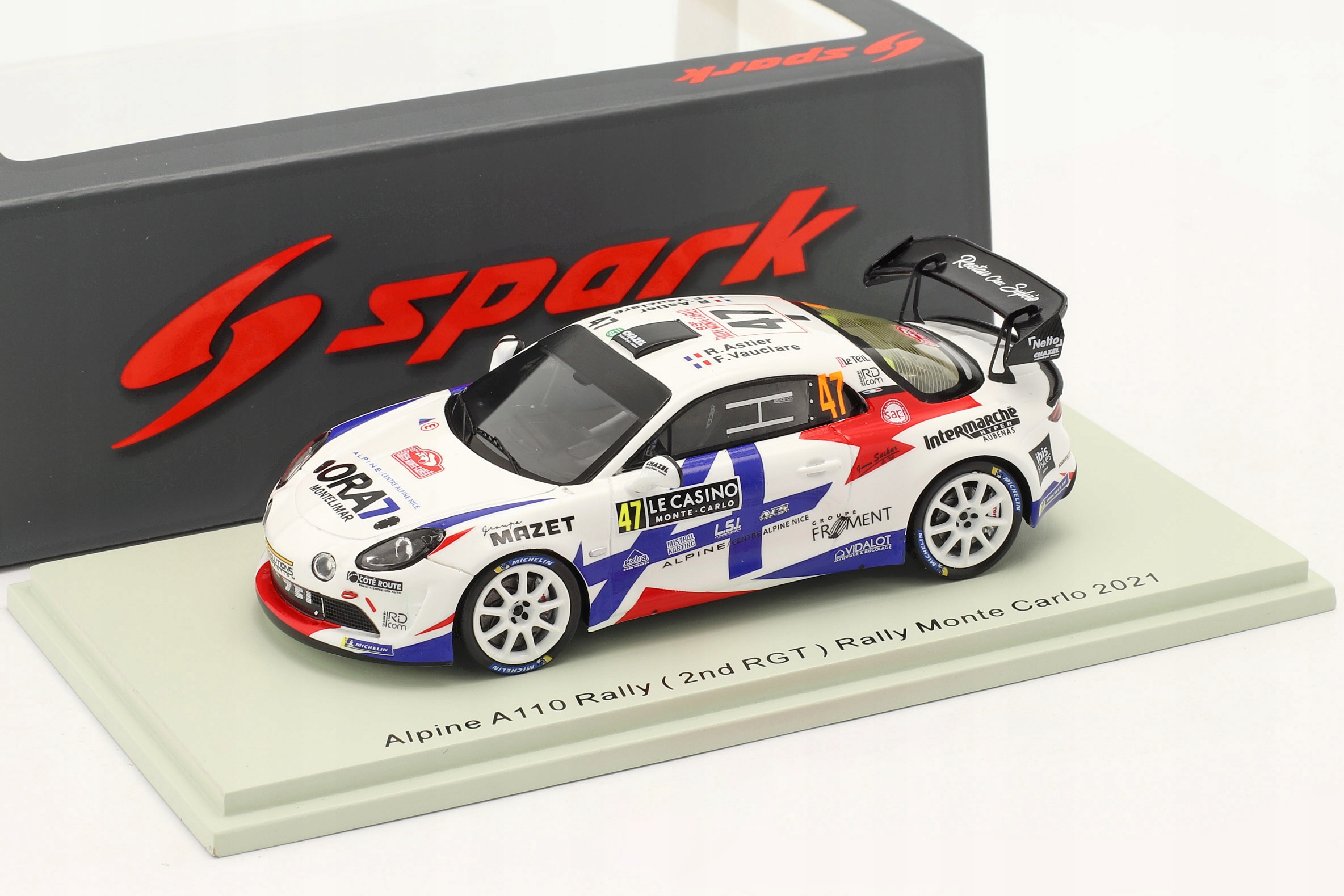 Spark Alpine A110 Rgt Astier Monte Carlo 2021 1:43