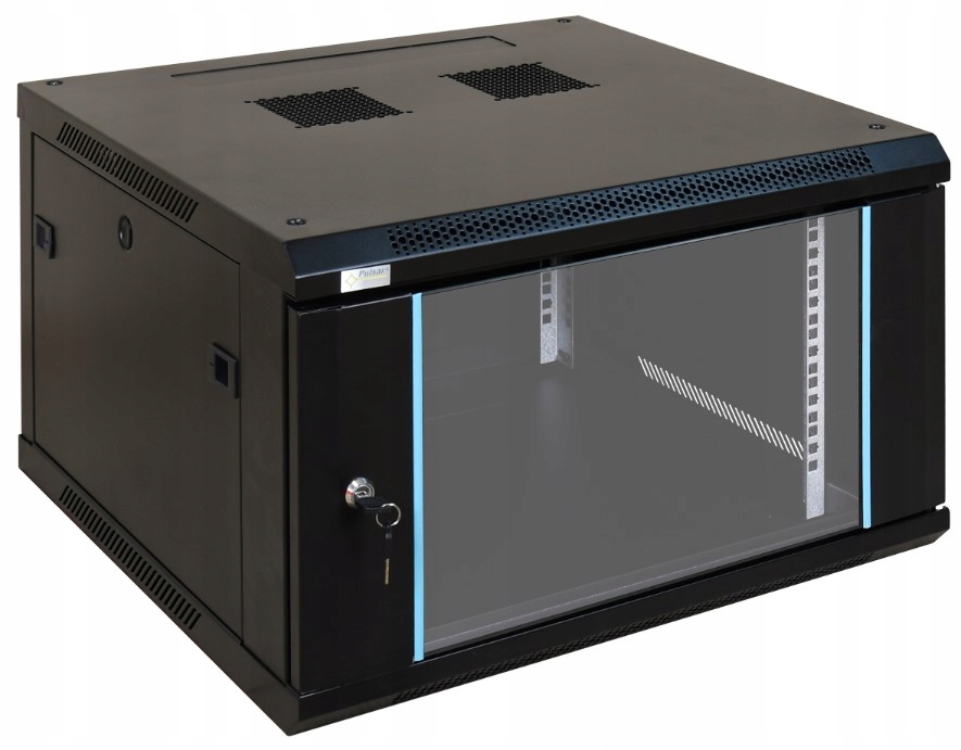 Szafa rack Pulsar RWA666 6U 600x600 czarna 6U wisząca