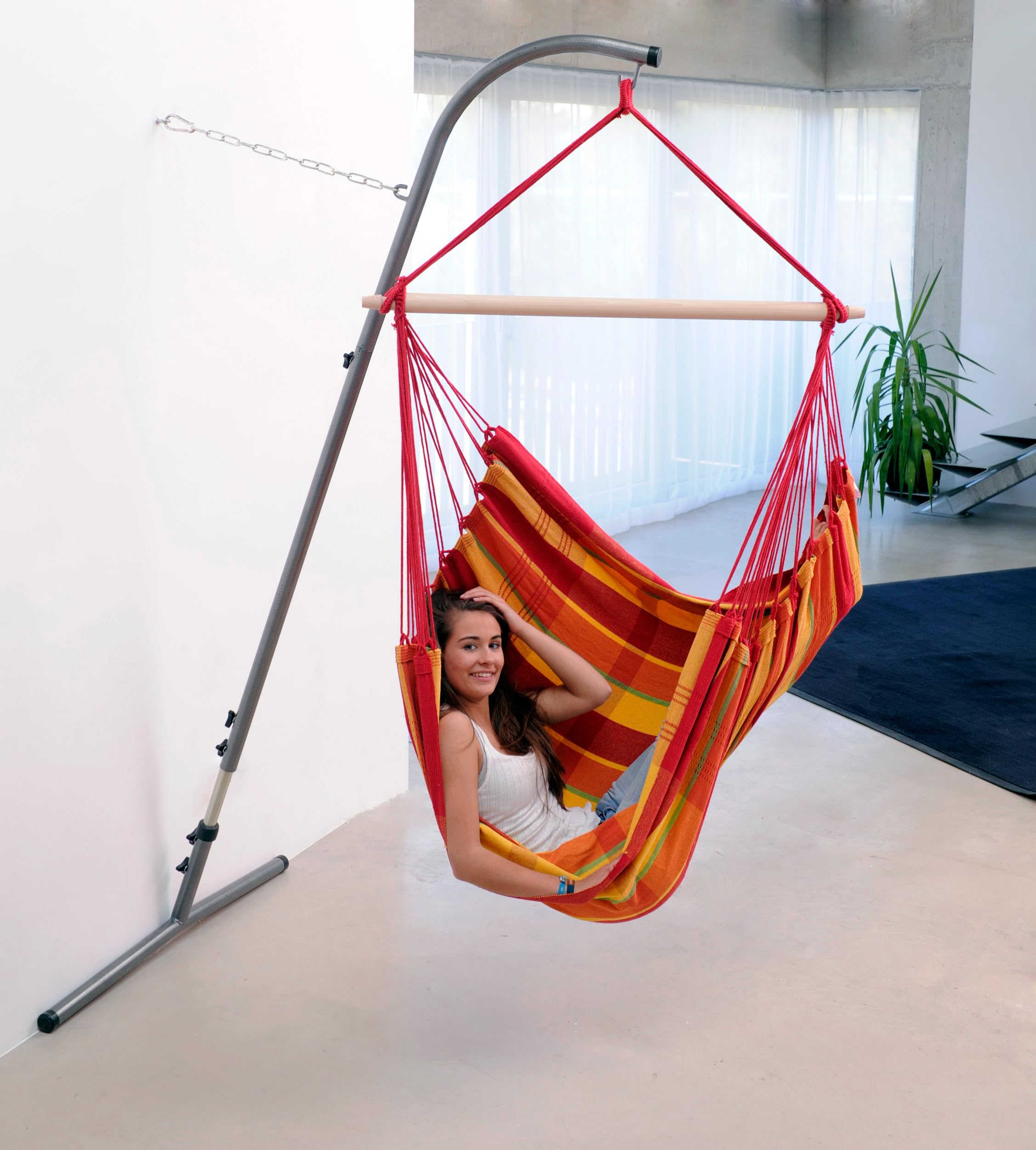 AMAZONAS XL Fotel Wiszący Brasil Ręcznie Wykonany w Brazylii Papaya — miniatura 6
