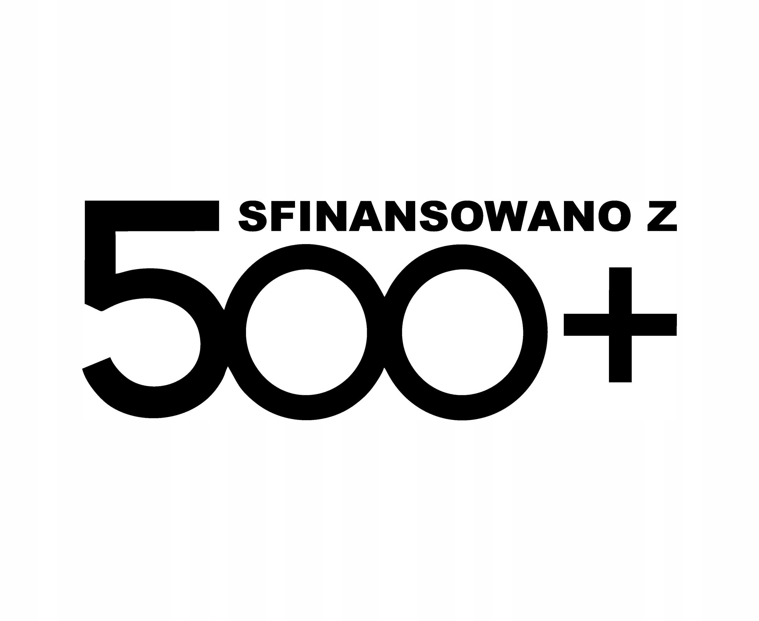 

Naklejka na auto Sfinansowano z 500+
