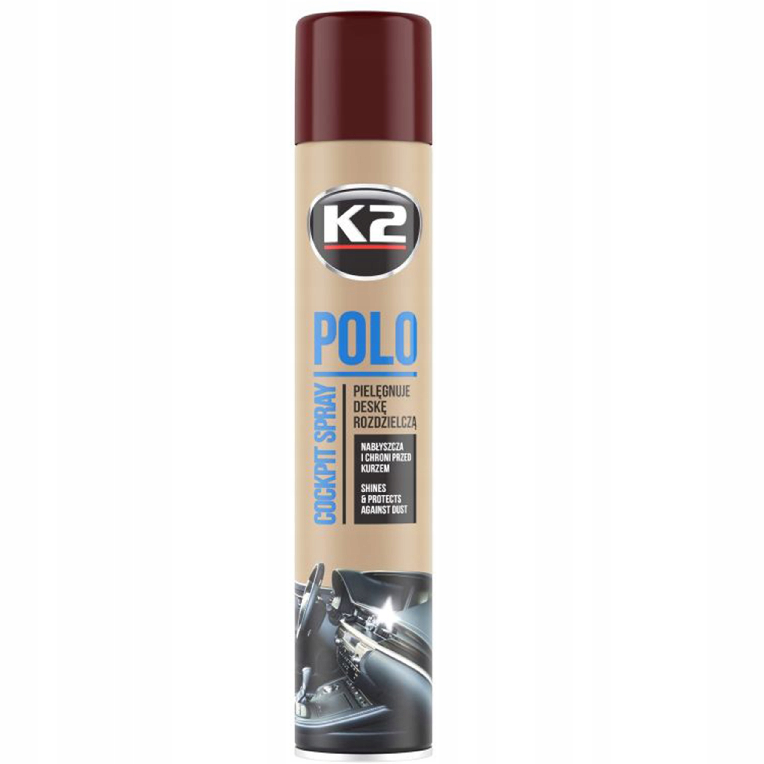 K2 Polo K407CO0 Spray do Pielęgnacji Deski Rozdzielczej Zapach Cola 750 ml