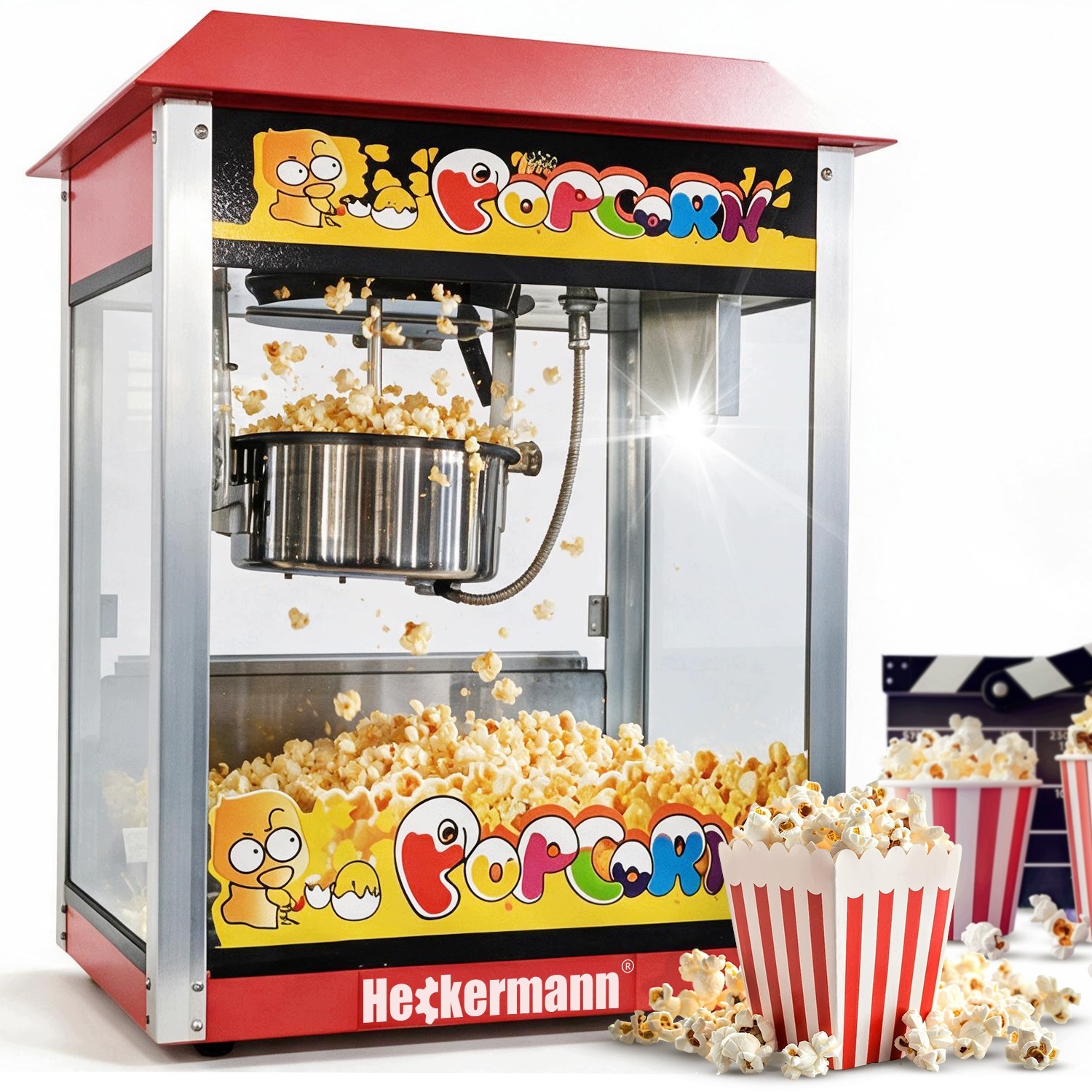Zařízení Na Výrobu Popcornu Červené 1400 W 4,5 kg/h