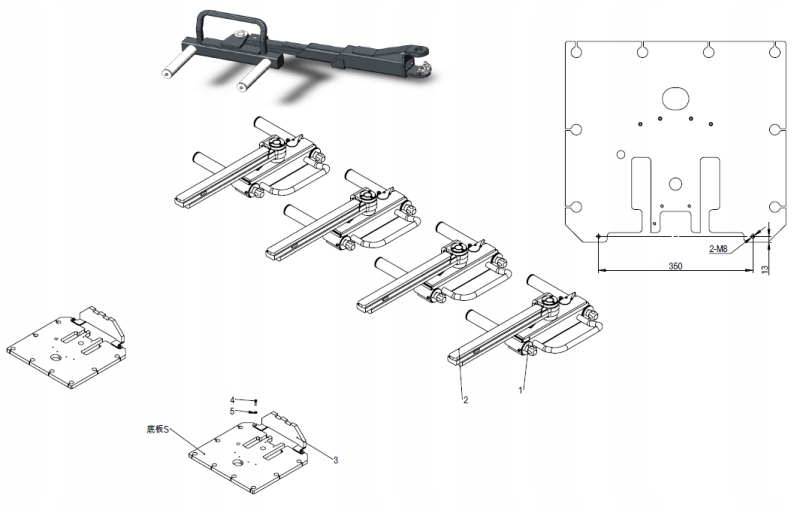 NORTEC Podnośnik PD5500TOP EV pojazdy elektryczne Zasilanie 380 V