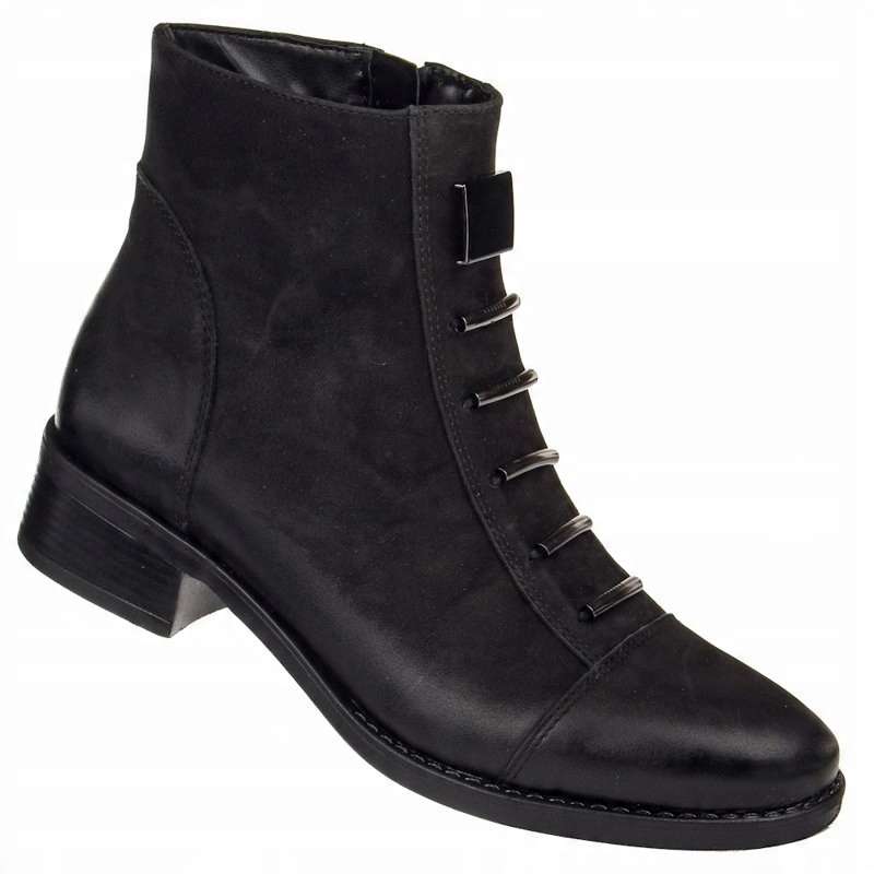 

Botki damskie Contes 457 S czarny nubuk r. 38