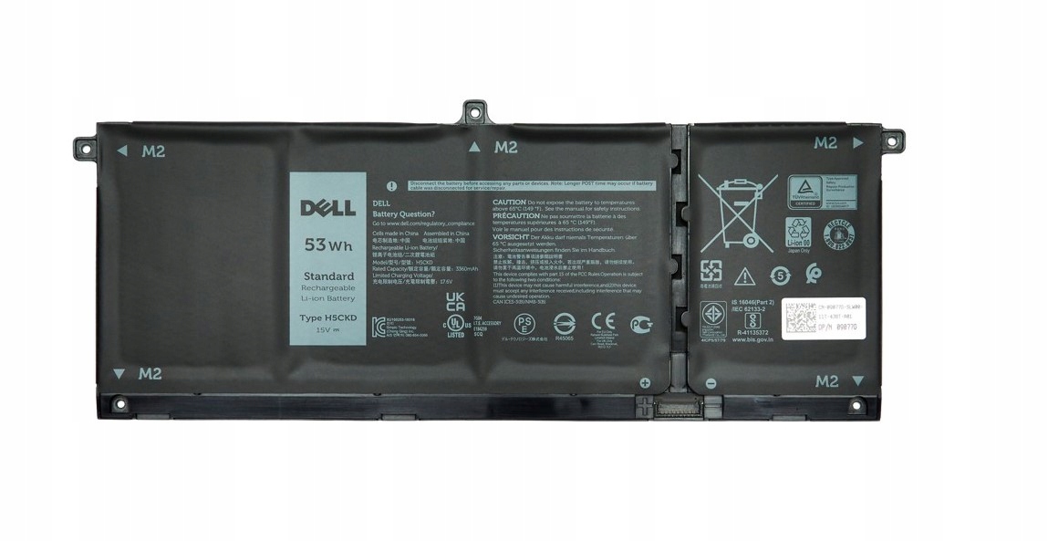 TREE.NB 53Wh H5CKD Battery For Dell Inspiron 5300 5301 5401 5402 5408 5409 5501 5508 5509 5400 5406 7405 7300 7306 7500 Compatible With Dell Vostro 5301 5401 7T8CD 2-in-1 Silver Latitude 3410 3510 - Foto 4